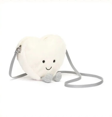 【英國】JellyCat Amuseables Cream Heart Bag