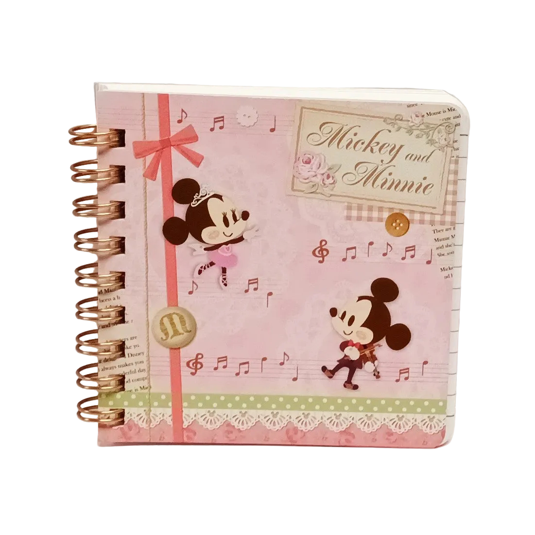 線圈橫線筆記本 Mickey And Minnie Mouse  (S2018071)