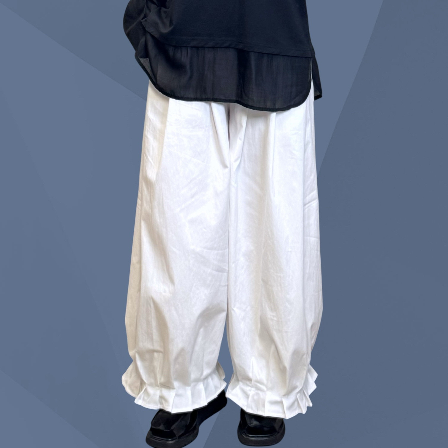 221154 褲腳壓摺長褲