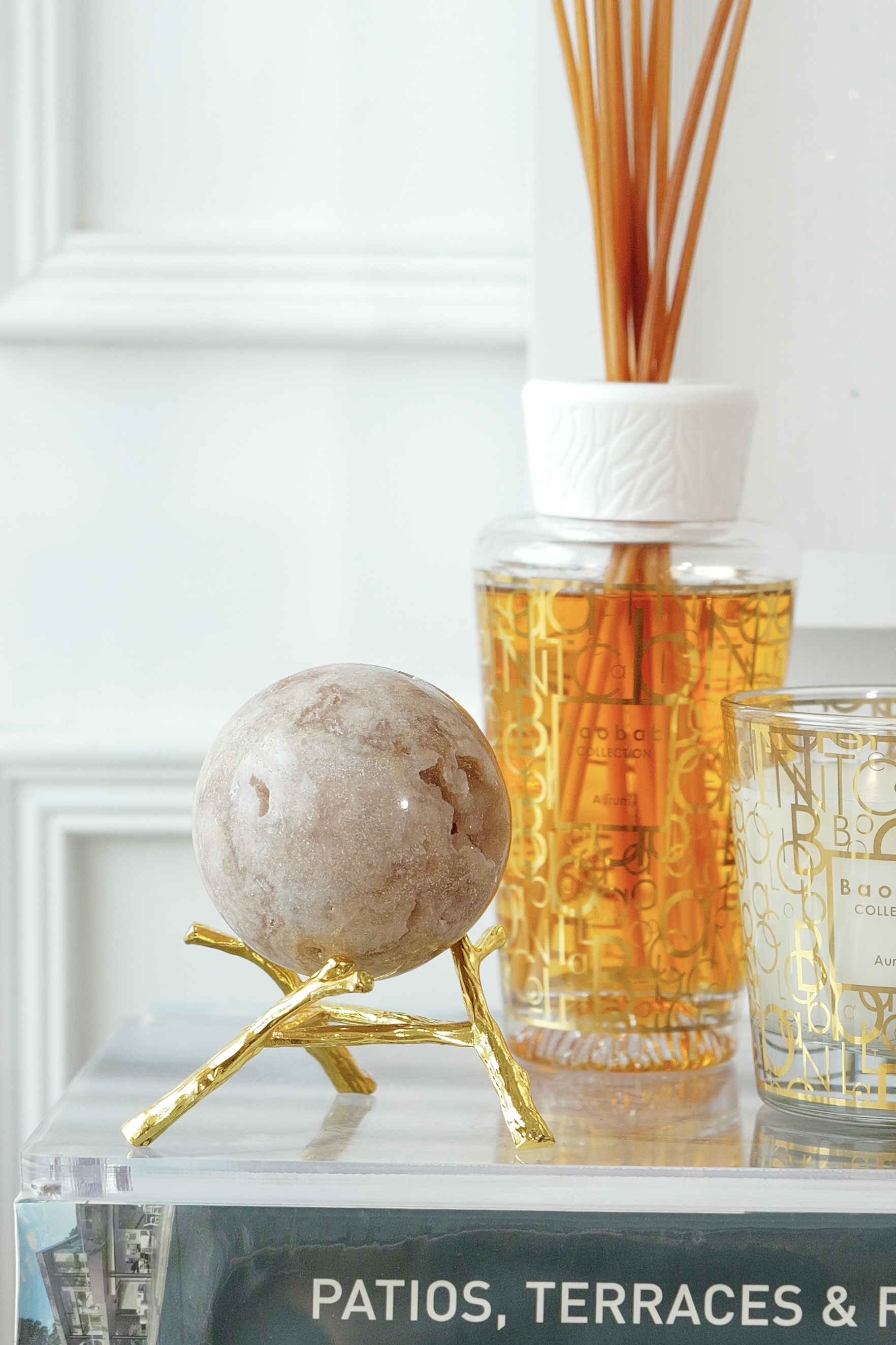 ༒ 6.7cm粉紅紫水晶 晶牙晶洞球༒ PA*7038CA8G3ms-RA19*5ET