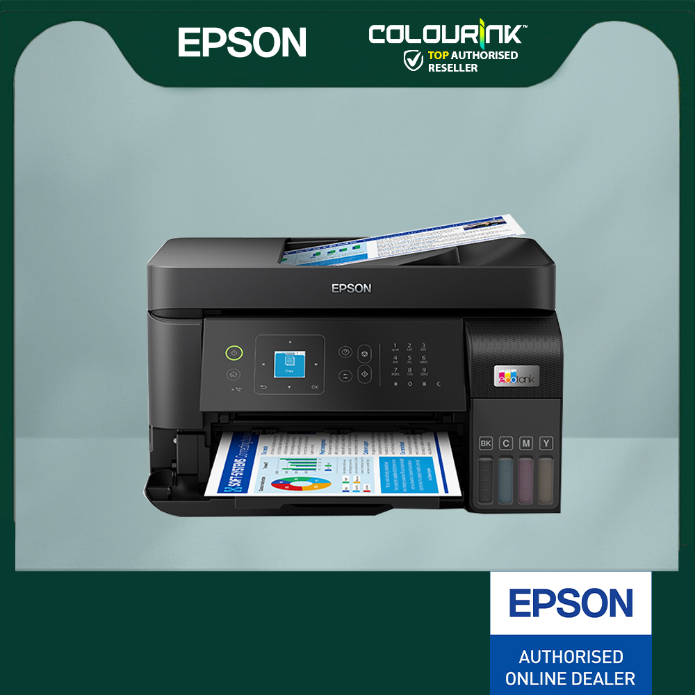 Epson EcoTank L5390 L5590 A4 Wi-Fi All-in-One Print Scan Copy Fax Refill Ink Tank Printer with ADF Scanner T920DW