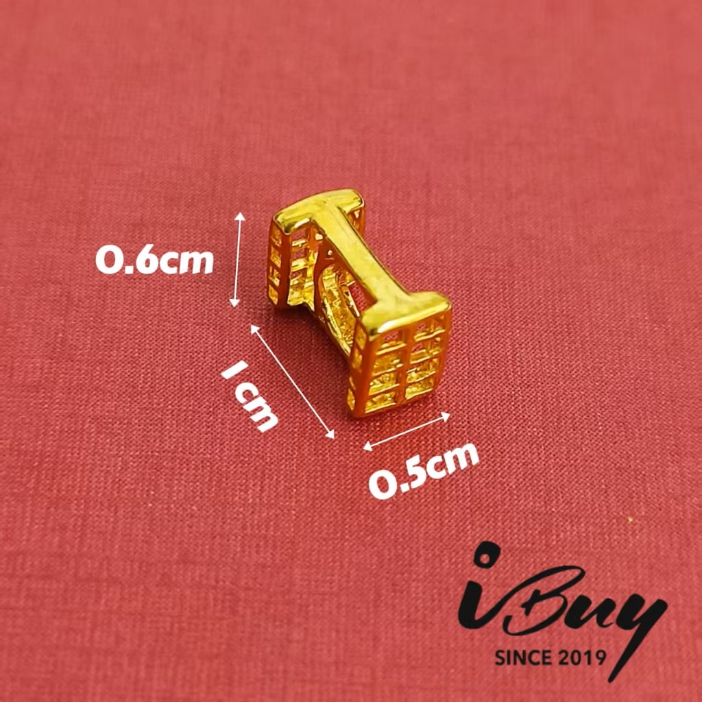 916 GOLD I ALPHABET CHARM BEAD 916 金 I 字母串咀