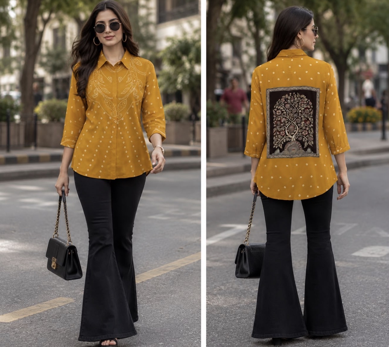  Ethnic Shirt in Mustard