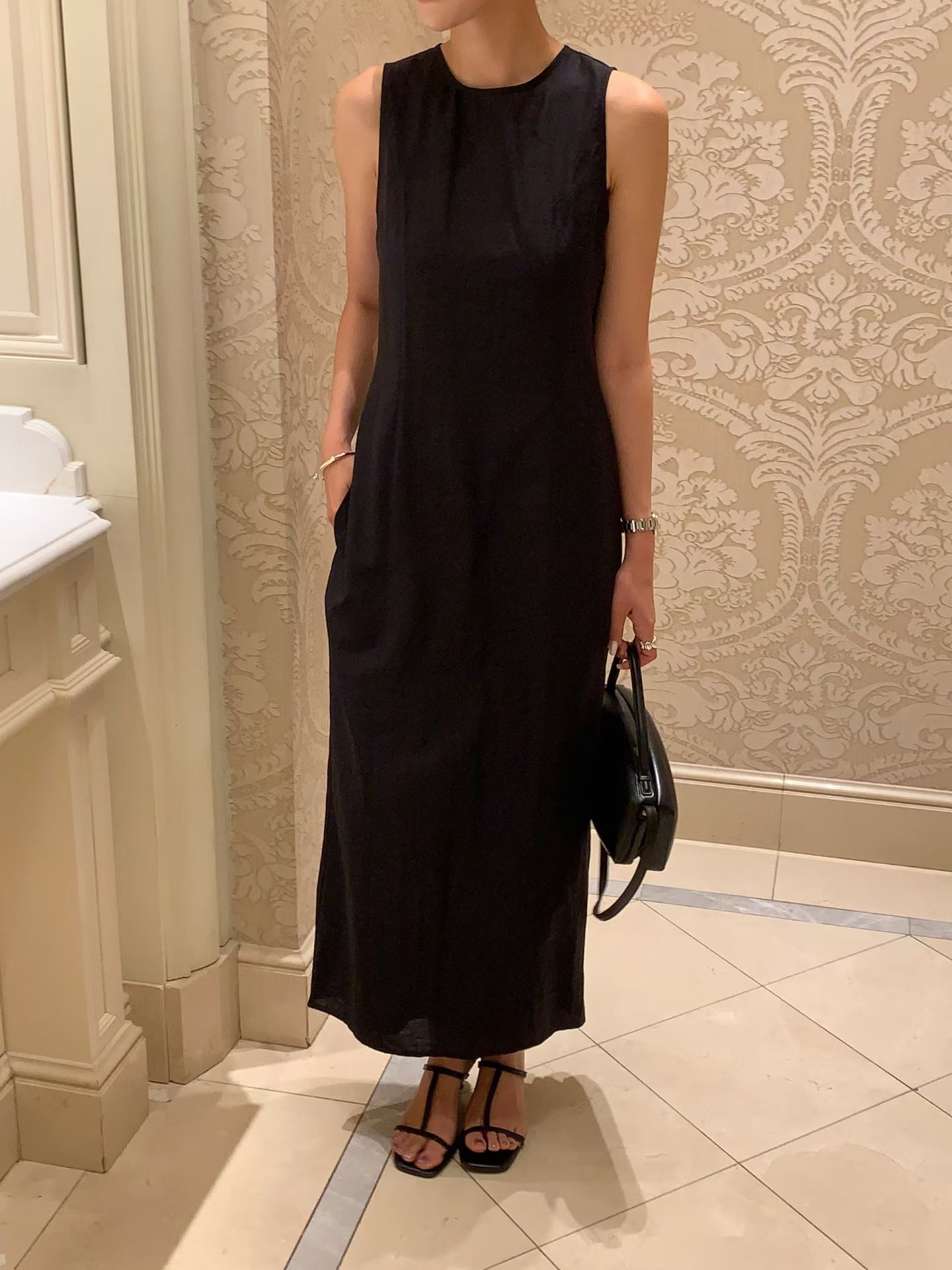 Elegant one piece long dress (with inner dress)