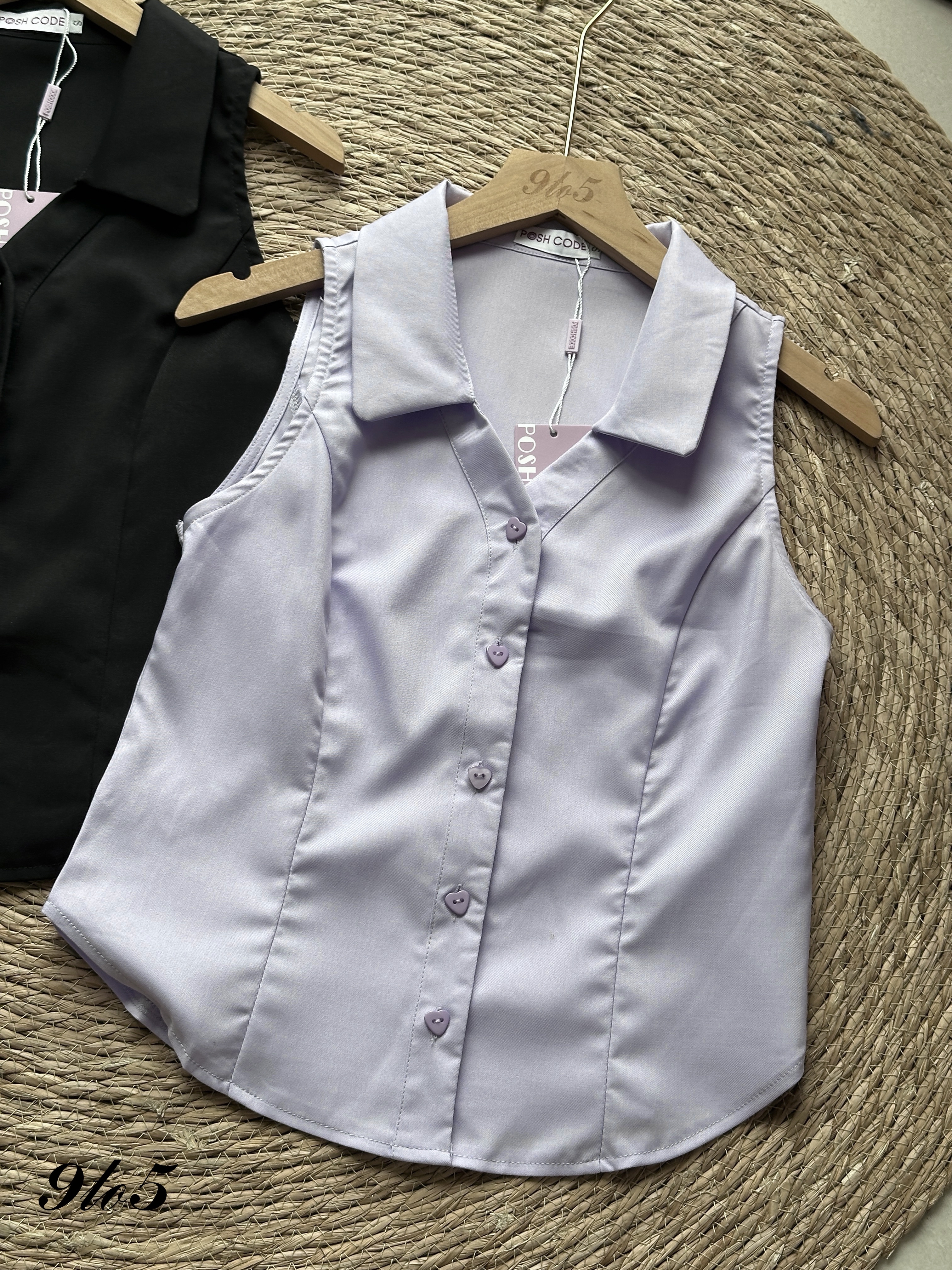 T4111 Halter Neck Sleeveless Top - 4 Colors 