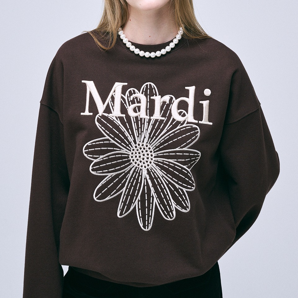 [Mardi Mercredi] SWEATSHIRT FLOWERMARDI NEEDLEWORK (6款)