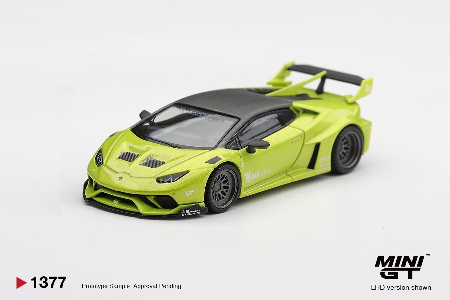 （預訂 Pre Order) MINI GT  ( MGT01377-R ) Lamborghini Huracán LB★WORKS Lime