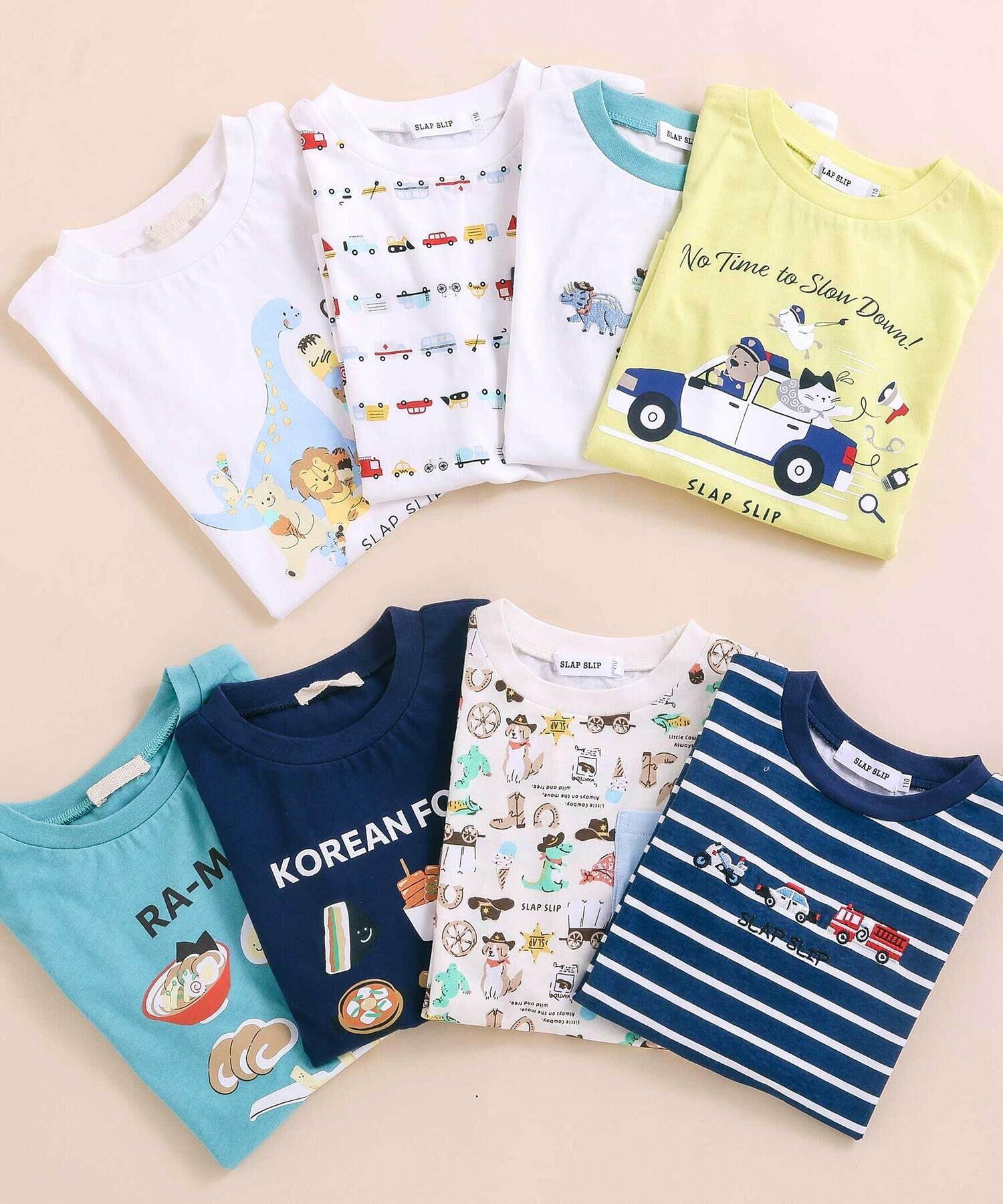 🆕【⭐訂購⭐】🌀 🇯🇵 日本直送 可愛圖案 防污 有機棉 短袖T恤［8款選］ 🌀[ELDA-0147][260516]