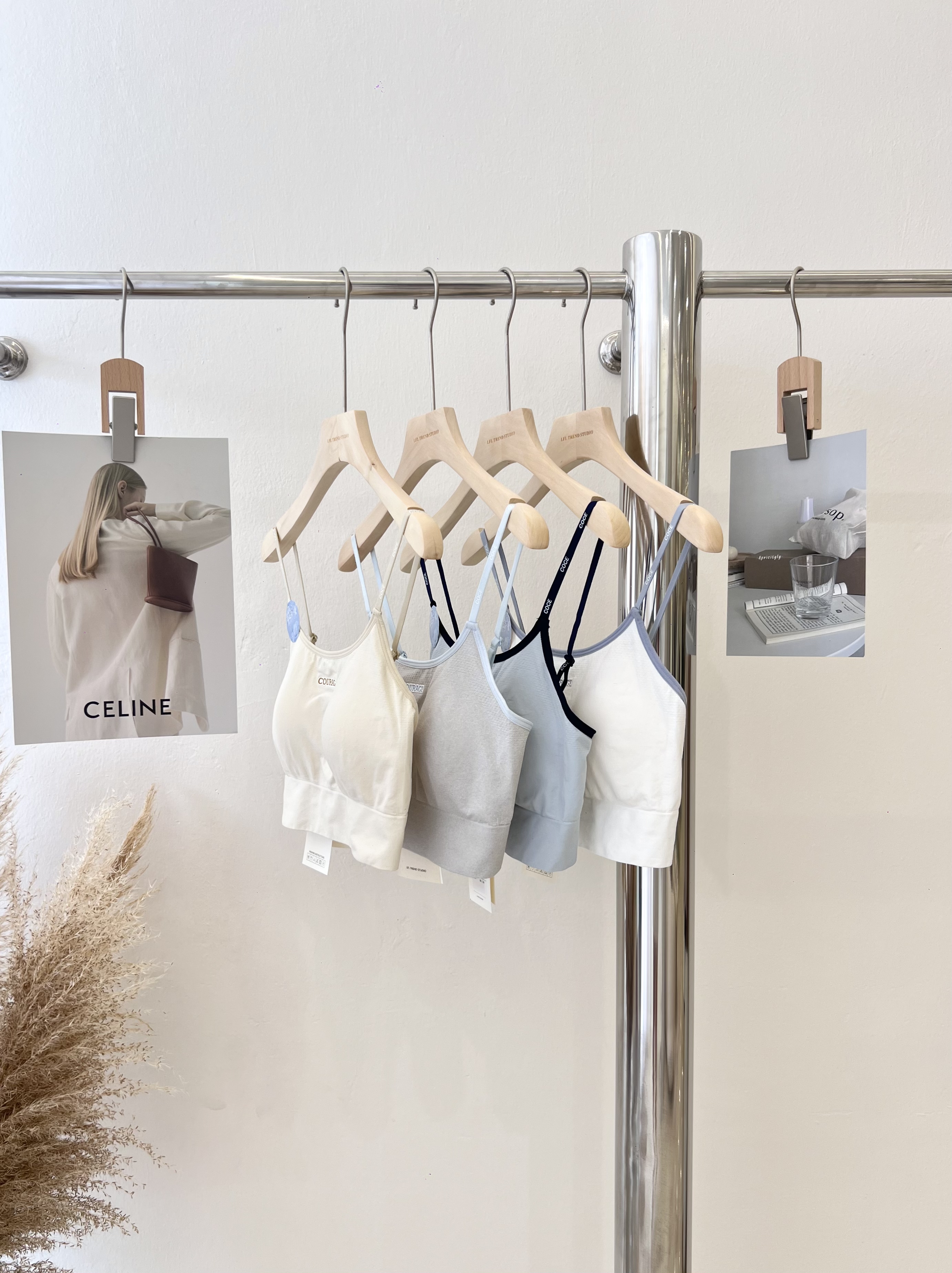 7088 少女感撞色胸垫吊带