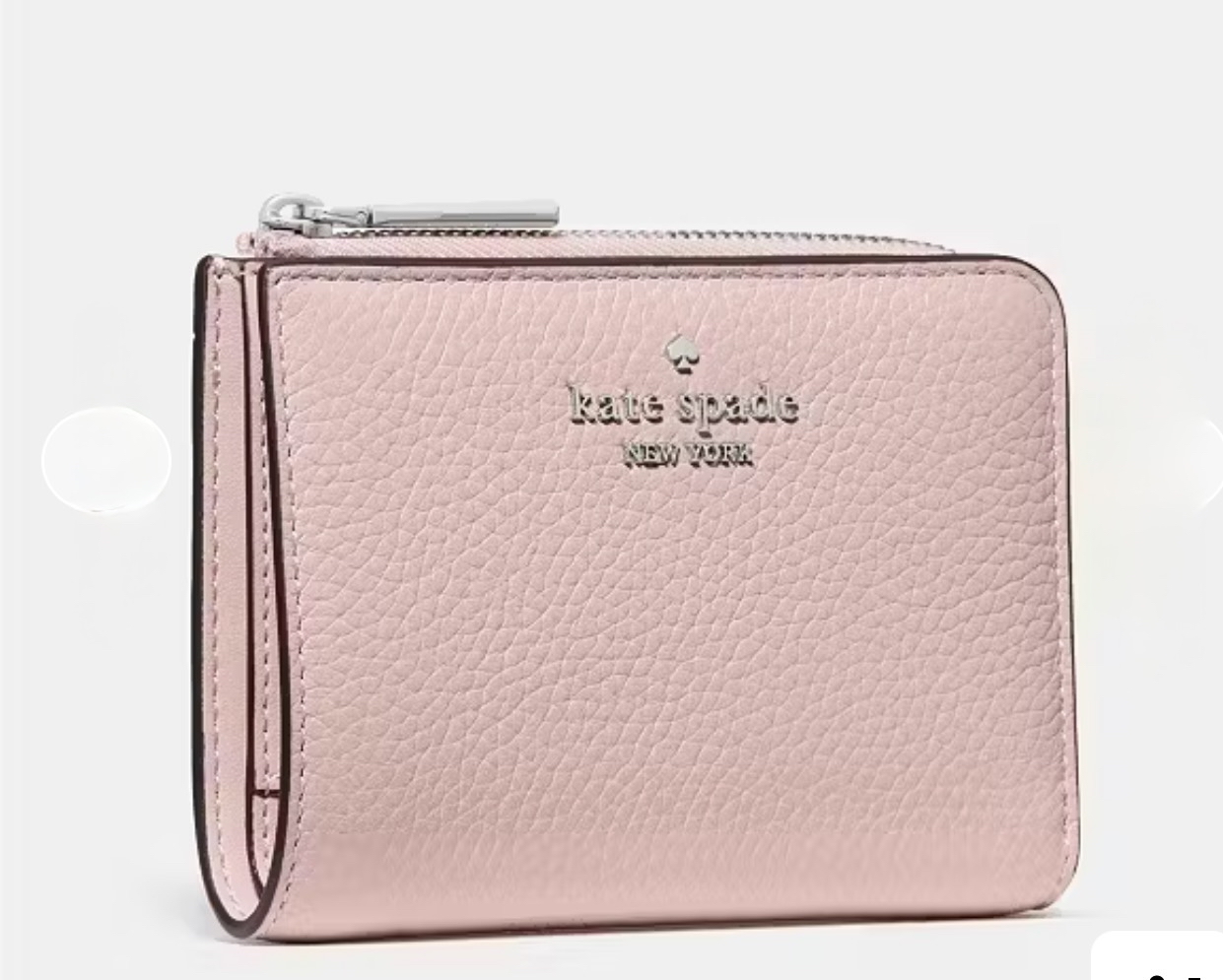 ✈️🇺🇸🇨🇦Kate Spade 粉紅色Lena Small L Zip Wallet 現貨💞