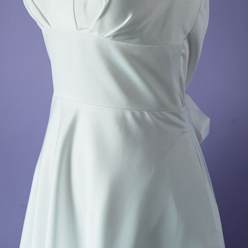 (Ready/Custom-Made) Heirloom Cocktail Series - Marilyn Style Halter Dress - White  (FM171)
