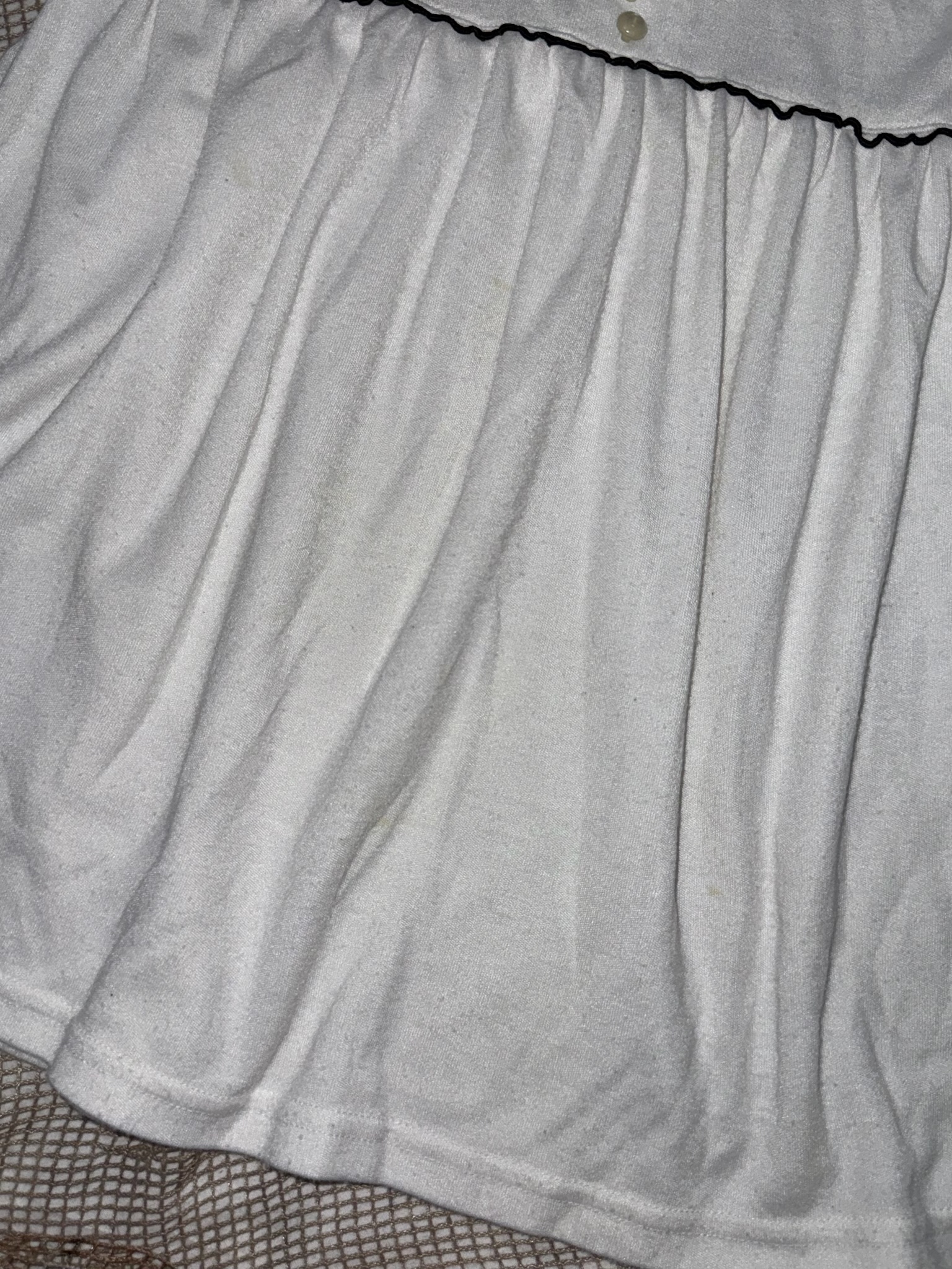  Empire Waist Puff Sleeve Tunic with Buttons