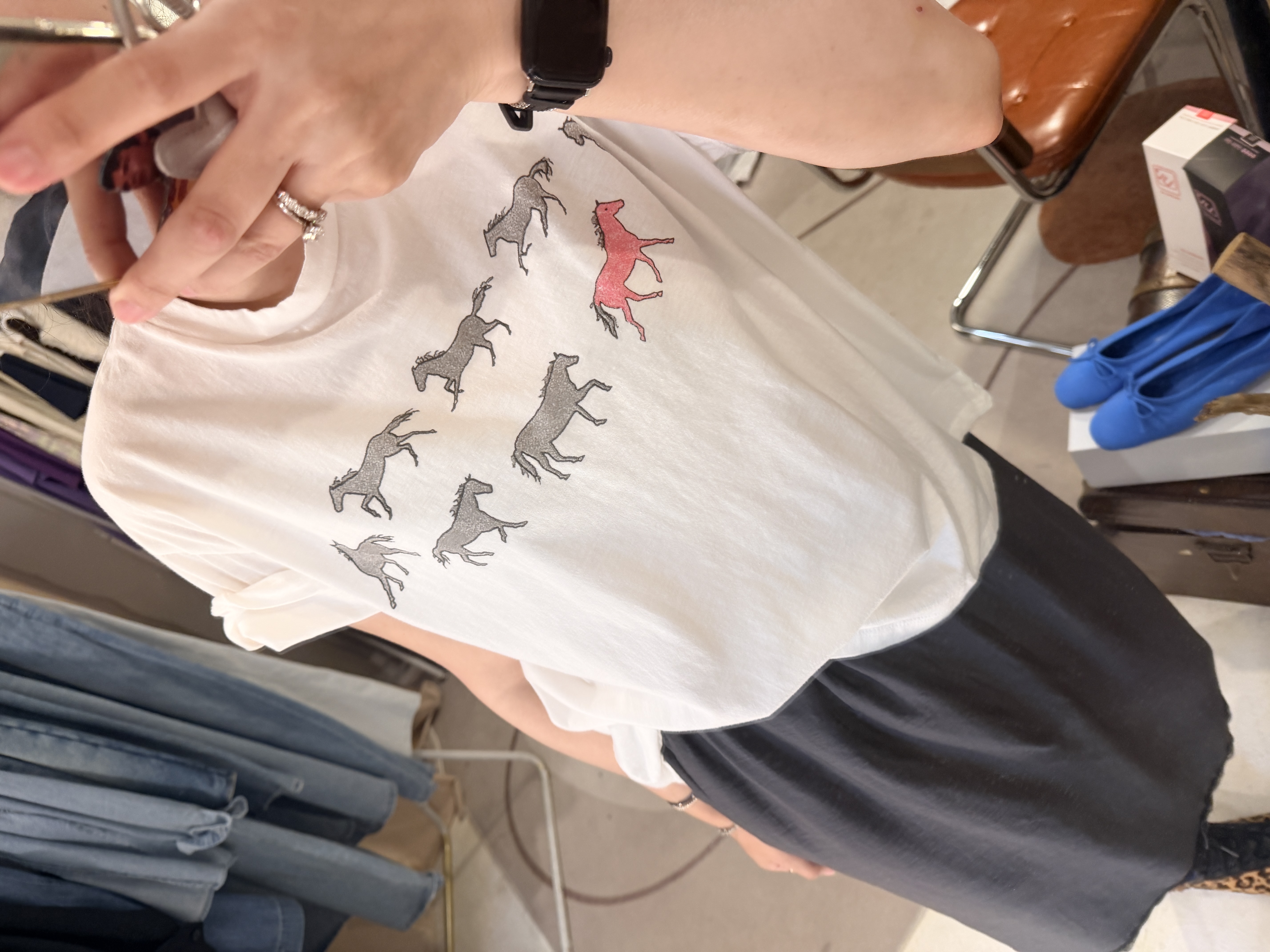Unicorns vintage printed tee