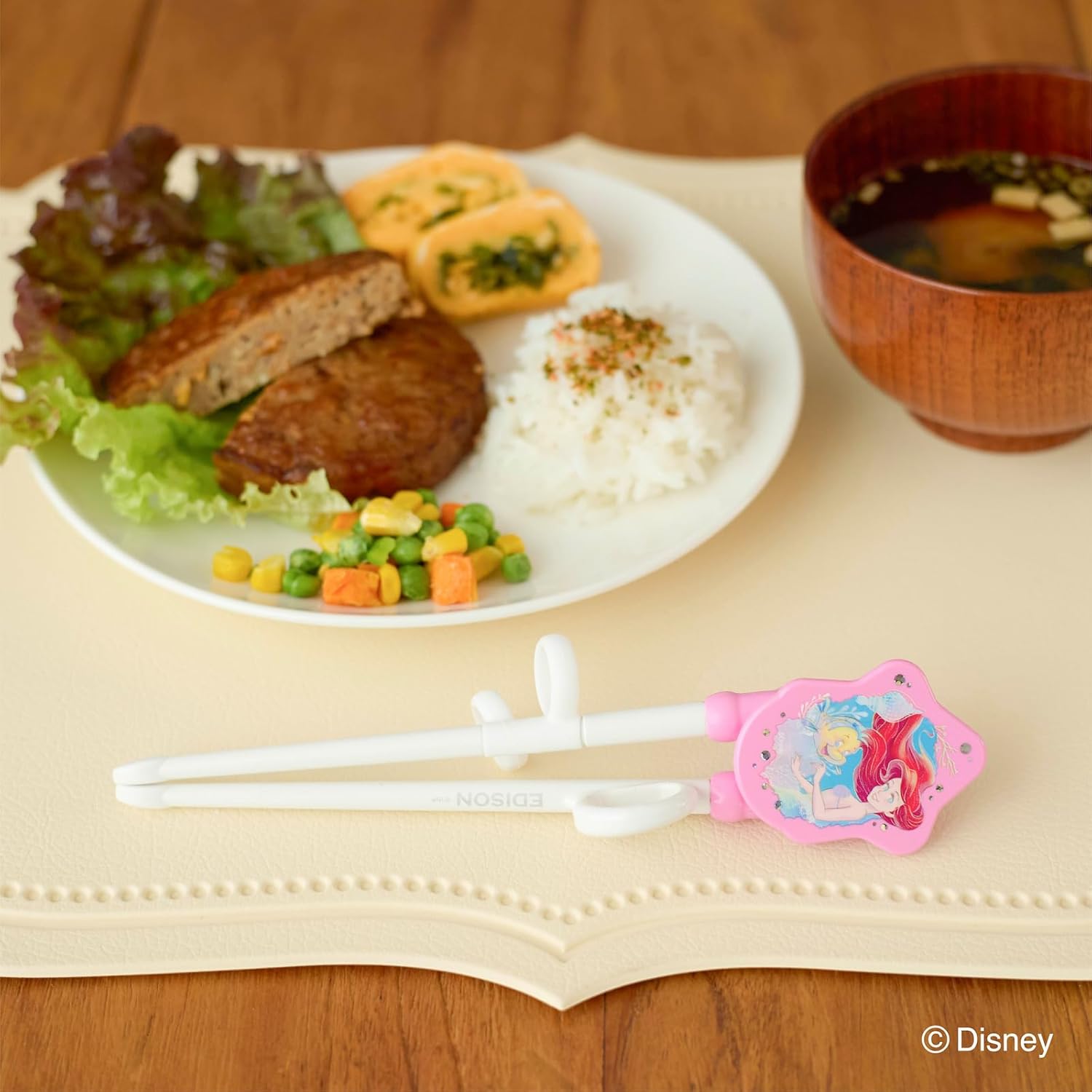 日本 EDISON mama - 迪士尼公主 美人魚 學習筷子 (適2歲以上) 右手用