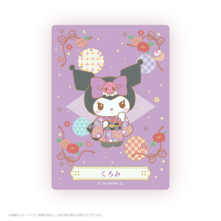 日本預訂📍日本Sanrio和風和服造型透明卡片 2026年2月下旬出貨