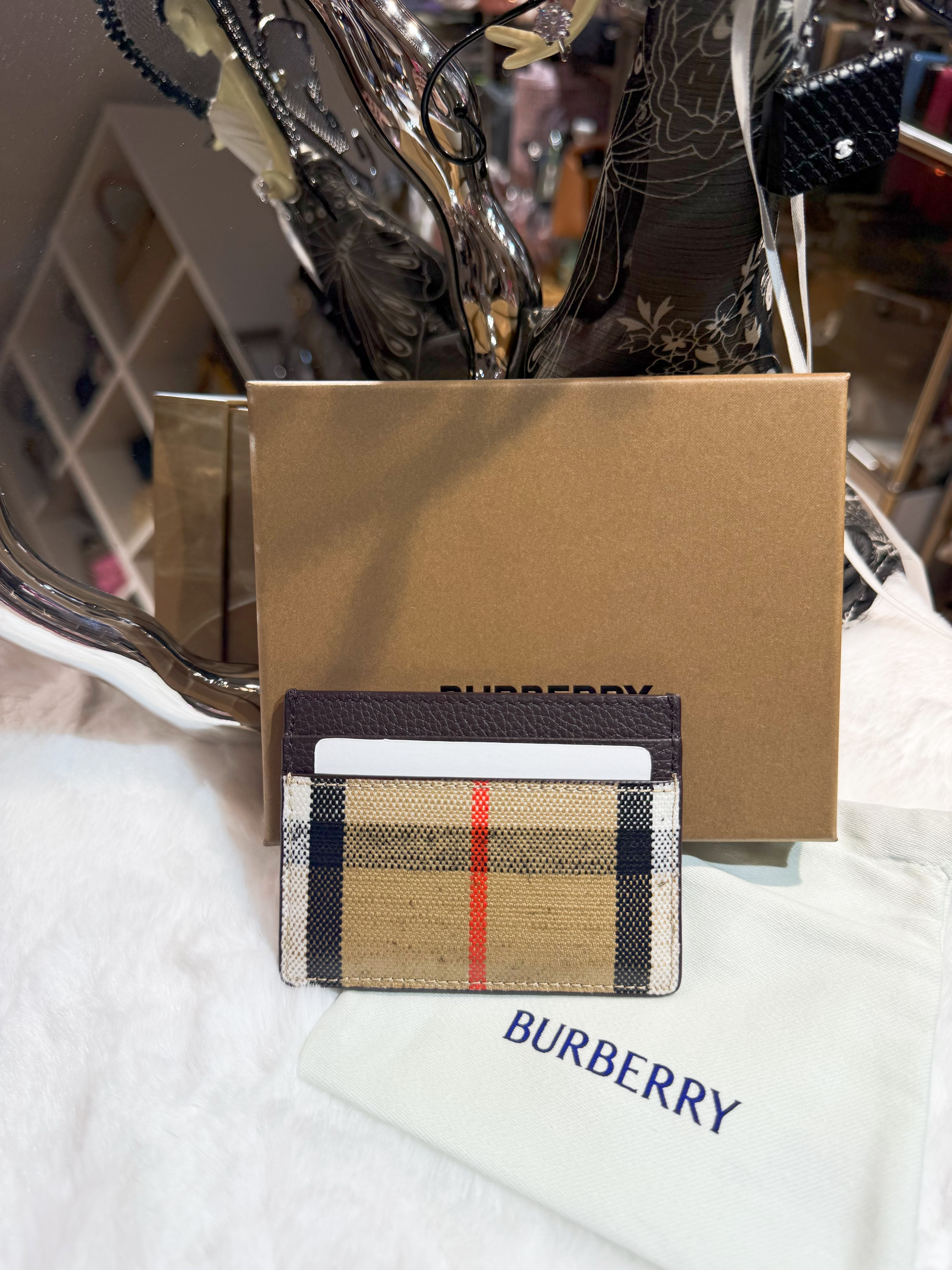 Burberry card holder 5cc/horse/check