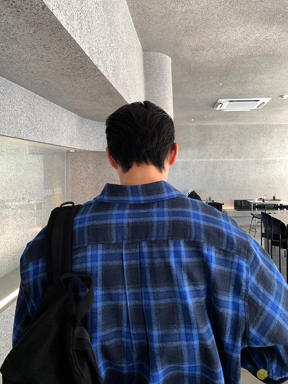 【100%保證韓國直送】經典撞色大格紋寬鬆口袋襯衫 [3 color] RL114036