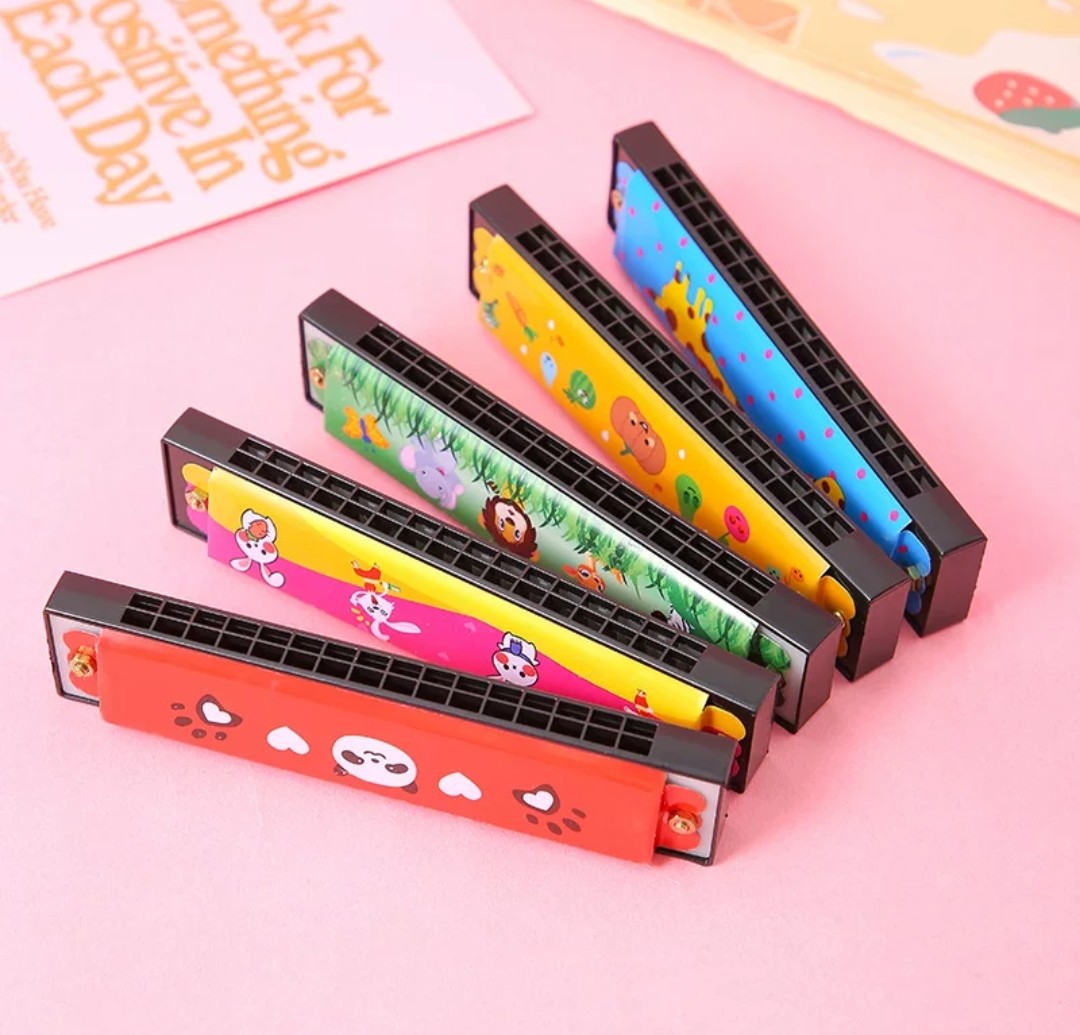 小玩具- 口琴雙排16孔金屬 (T553) 🚛 送貨方式請選(3)