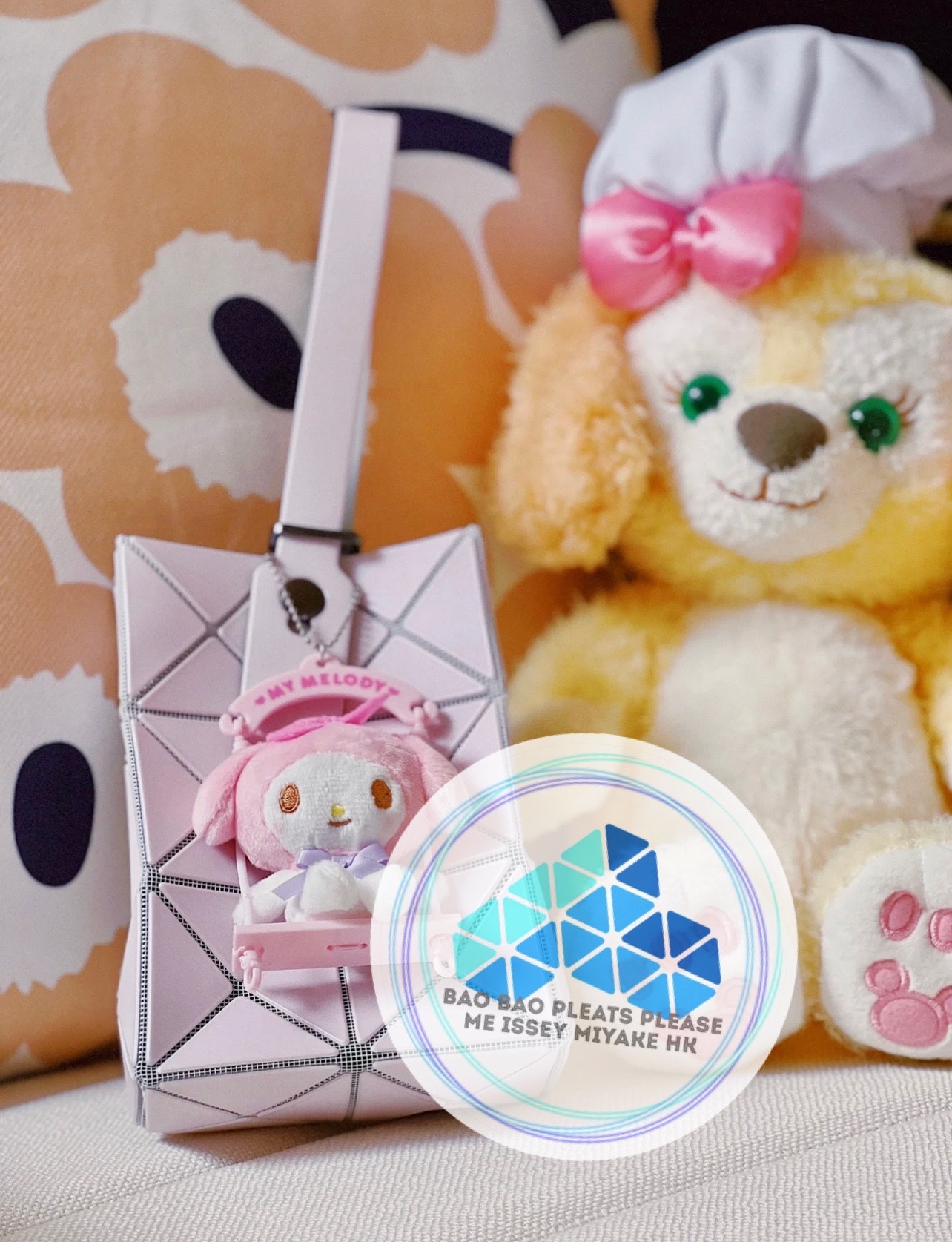 BAO BAO Lucent frost mini bag珍珠淺粉迷你手提袋