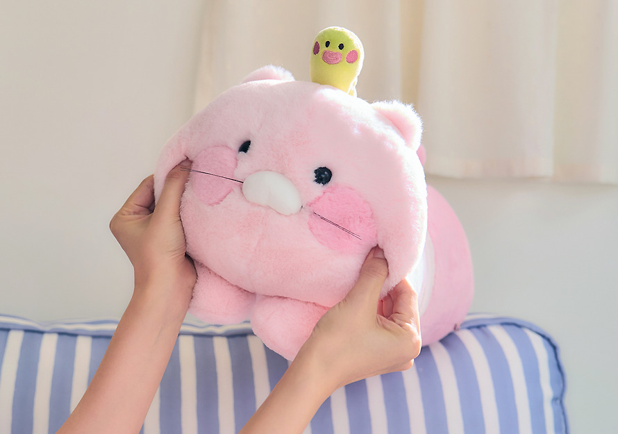 粉紅春植 蟲蟲 長攬枕