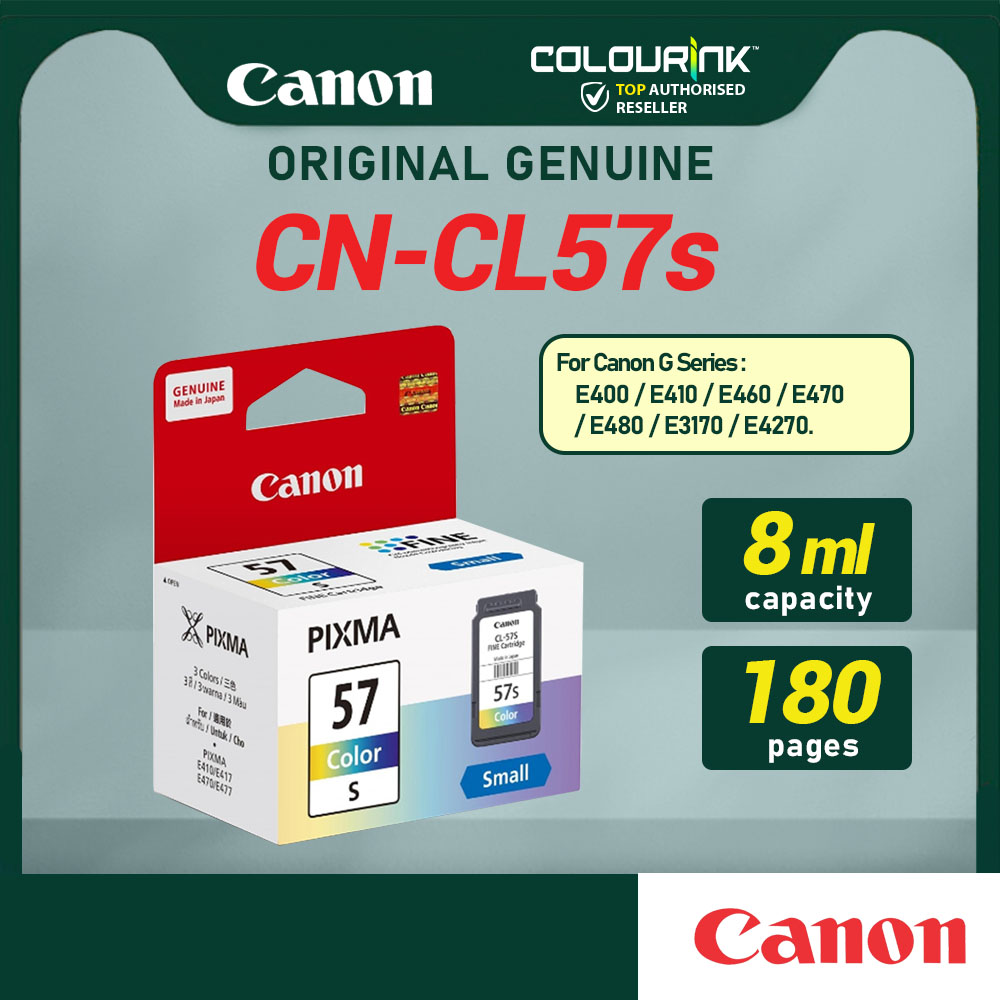 Canon Original Genuine PG47 CL57 CL57s Ink Cartridge for E400 E410 E460 E470 E480 E3170 E4270 E3170 E3177 47 57