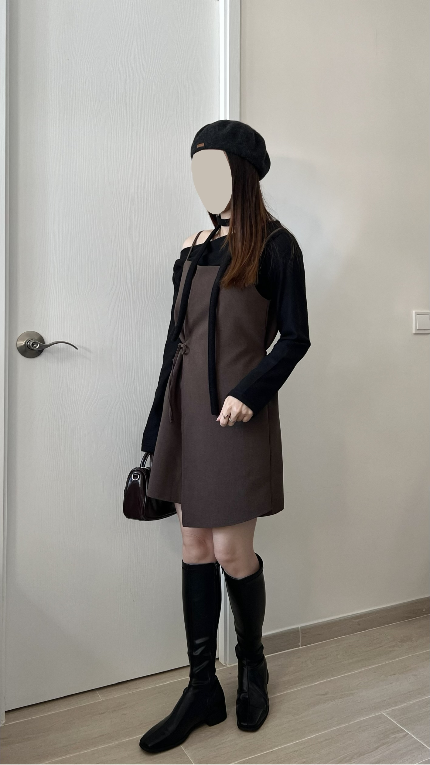 蝴蝶結不規則ops  小個子可 現貨