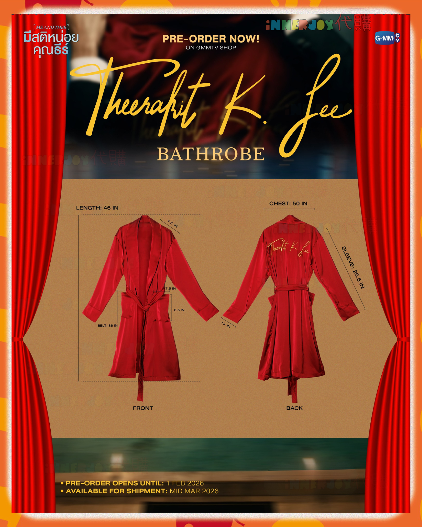 泰國現貨及預購 | PondPhuwin - Me and Thee Fan Party and After Party Official Merchandise 官方周邊