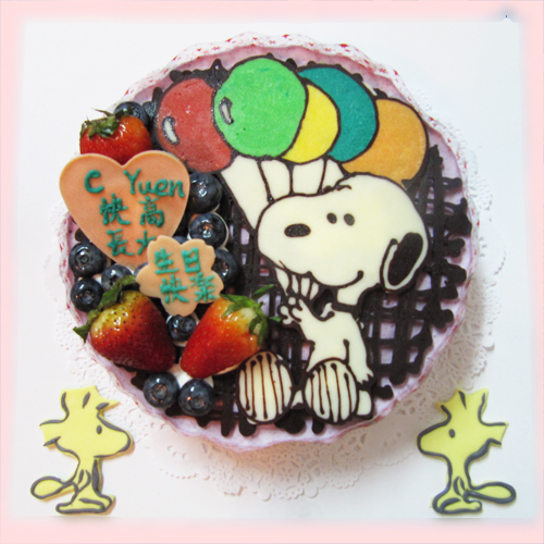 D12. 史奴比蛋糕 snoopy woodstock cake(急單蛋糕 立體蛋糕）