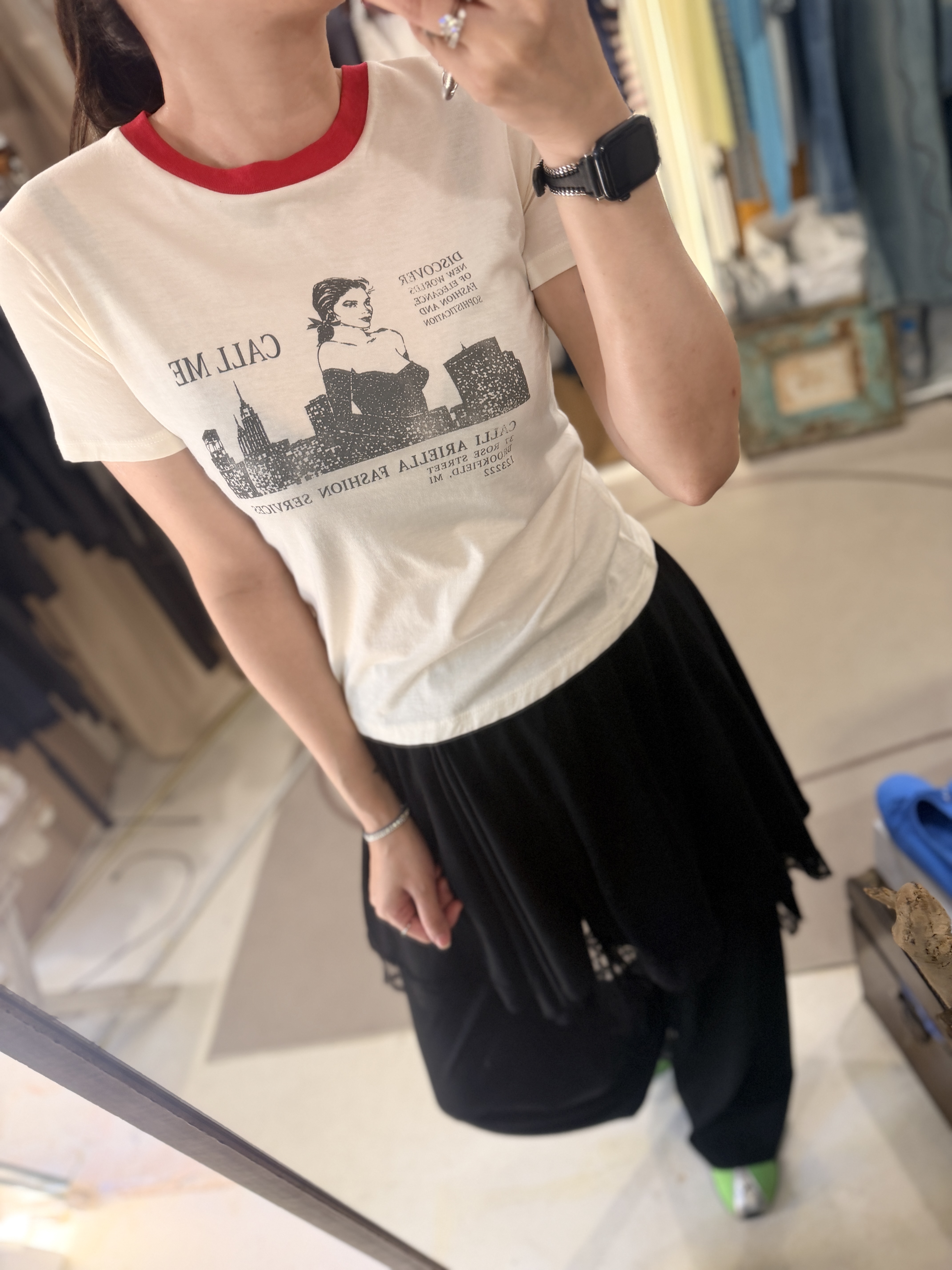 Soft woman printed tee