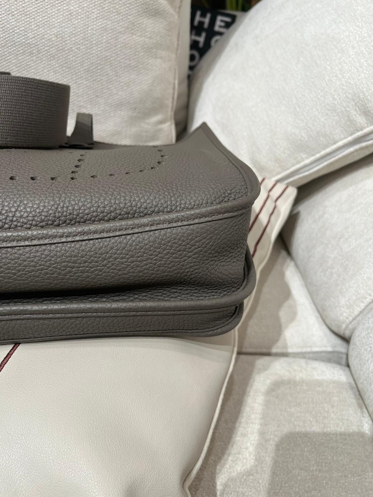 Hermes Evelyne 29 Stamp C 錫器灰etain 100%Authentic, 98%New ✅Dust bag