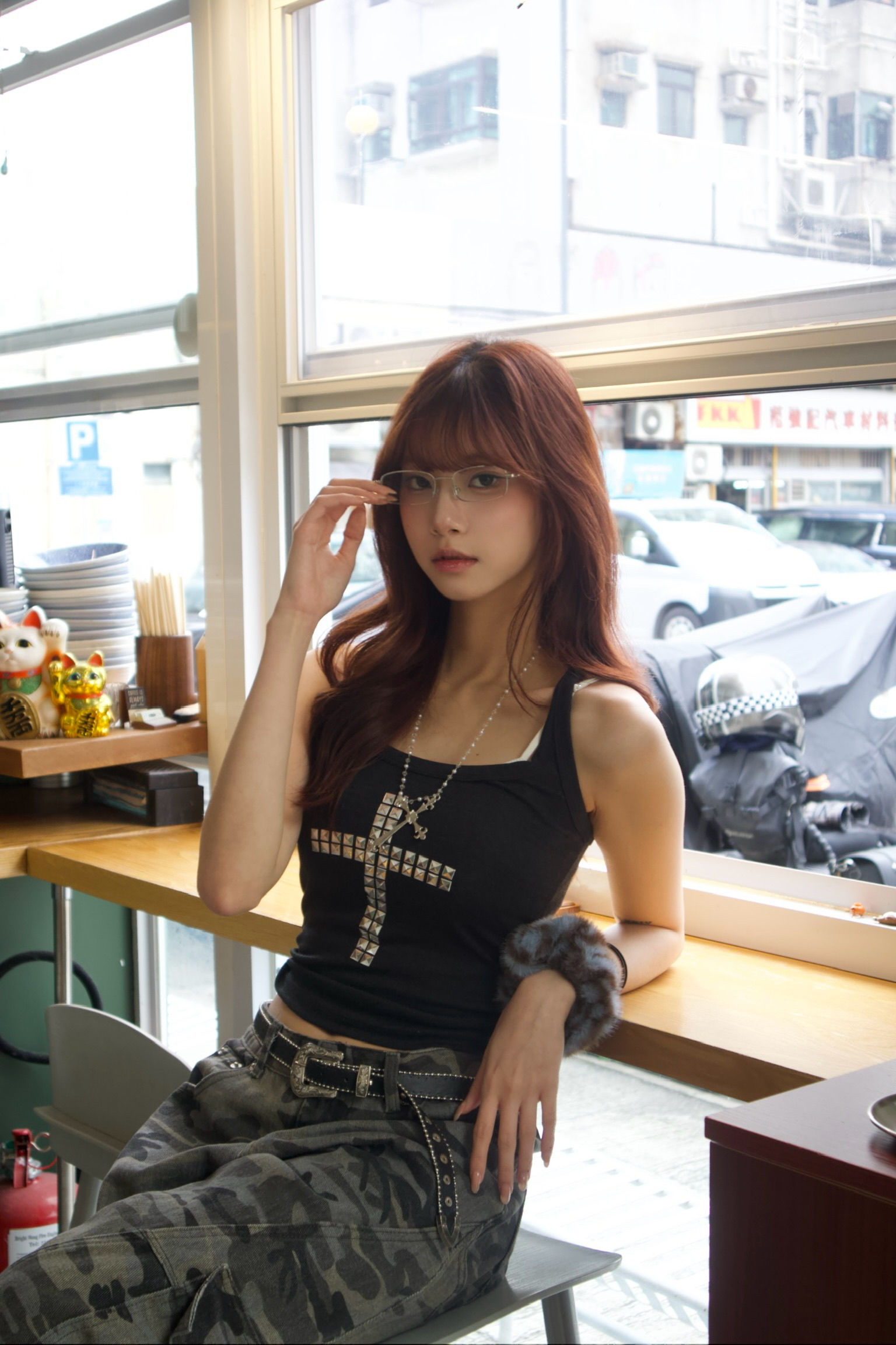 韓國Sexy系列十字架閃閃背心