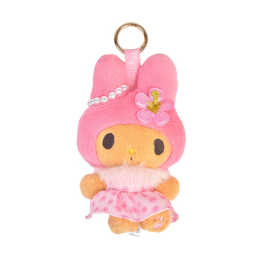 Sanrio 曬黑豹紋裙 毛絨公仔掛飾