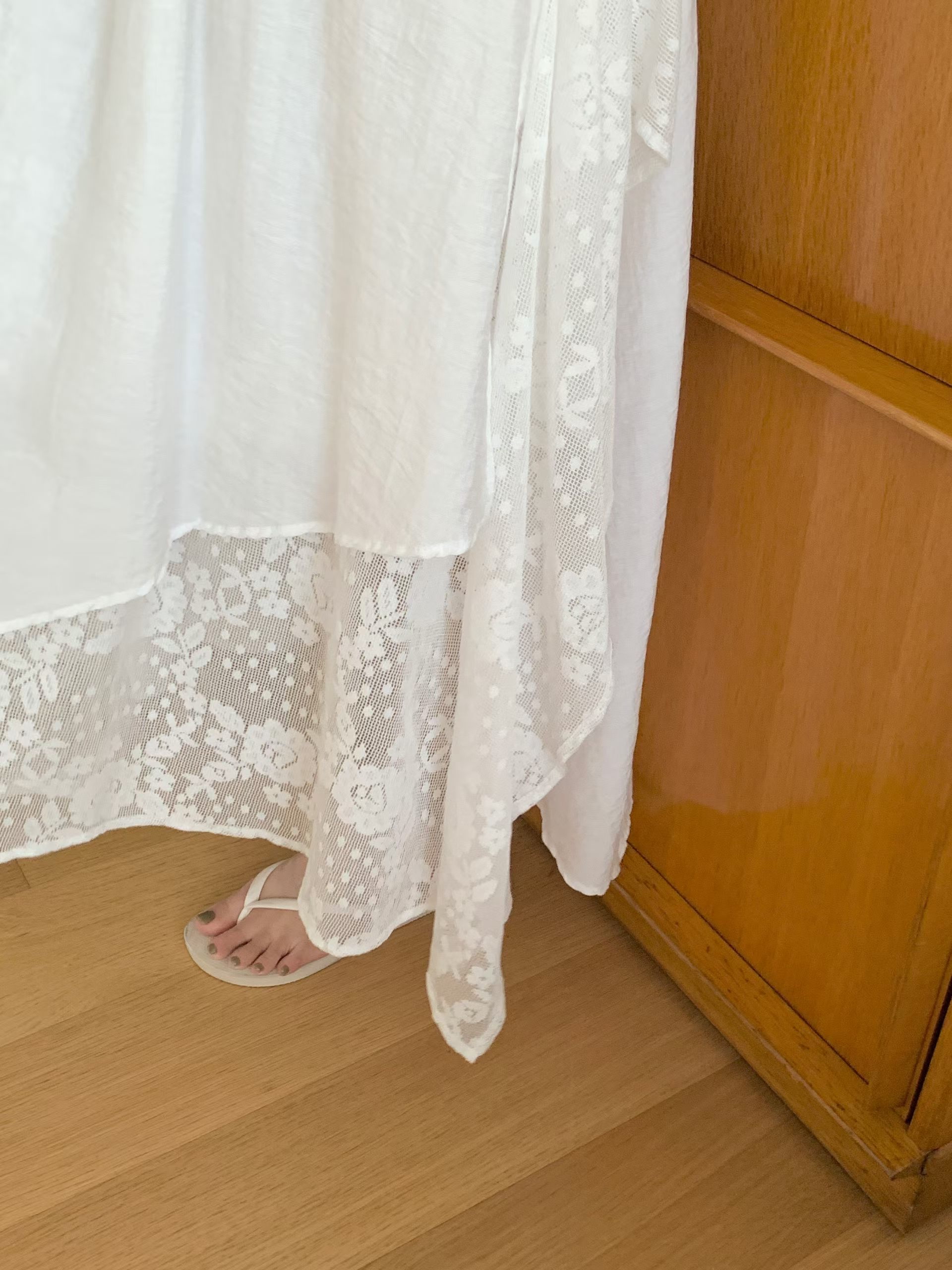 CT30 拼lace 仙氣半截裙