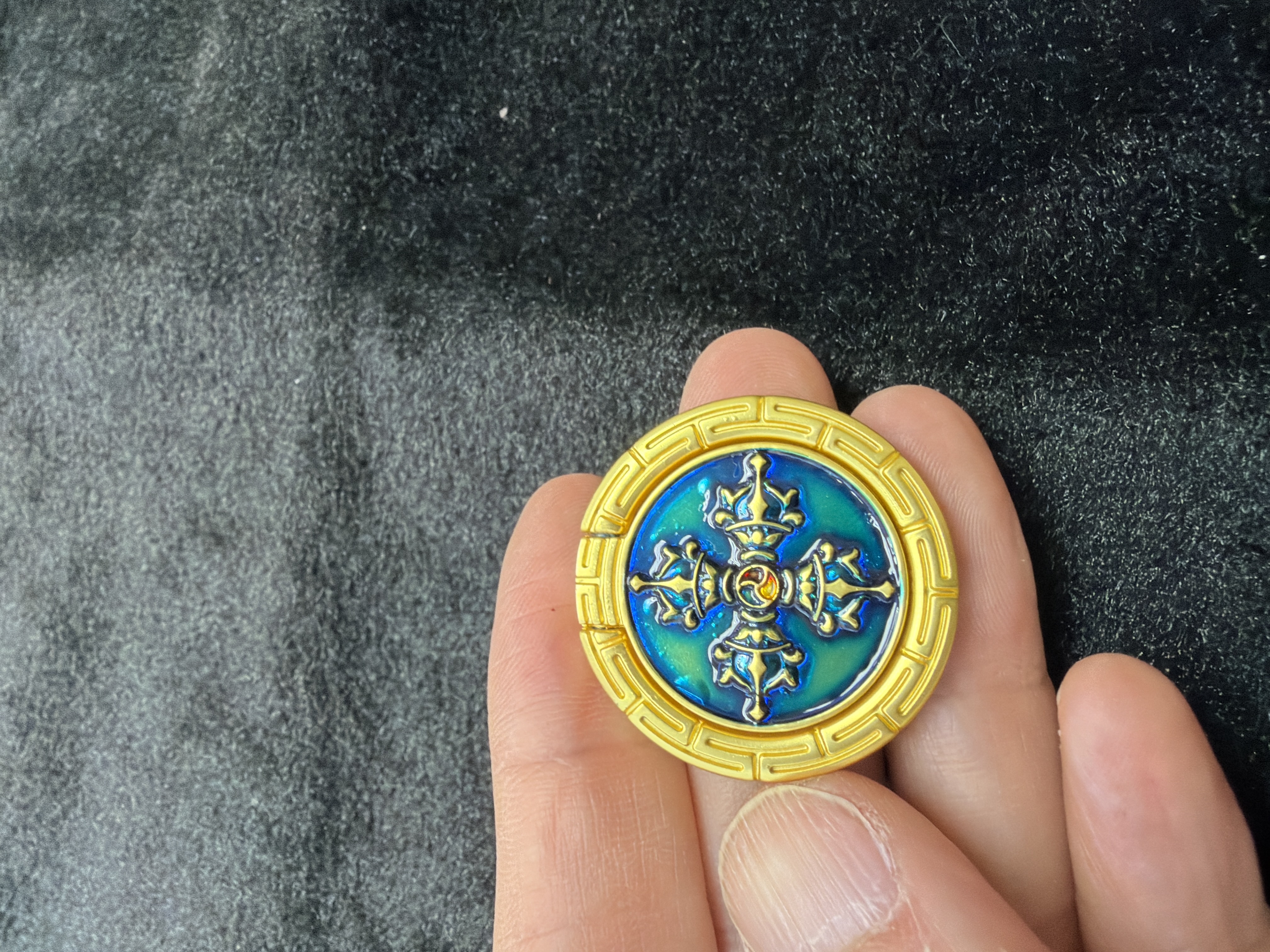 十字金剛（藍）手機支架指環扣