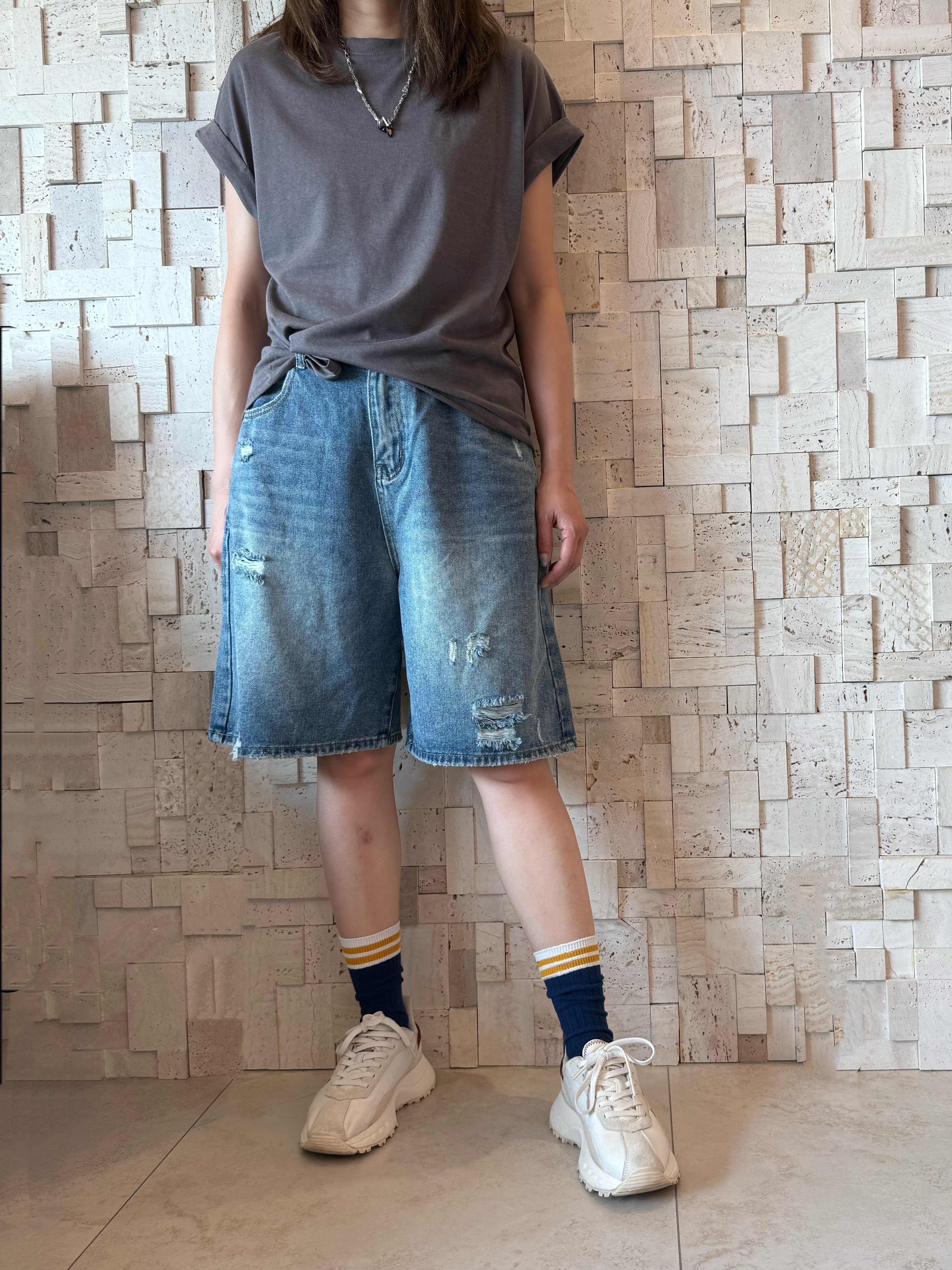 #2090 淨色全棉Top