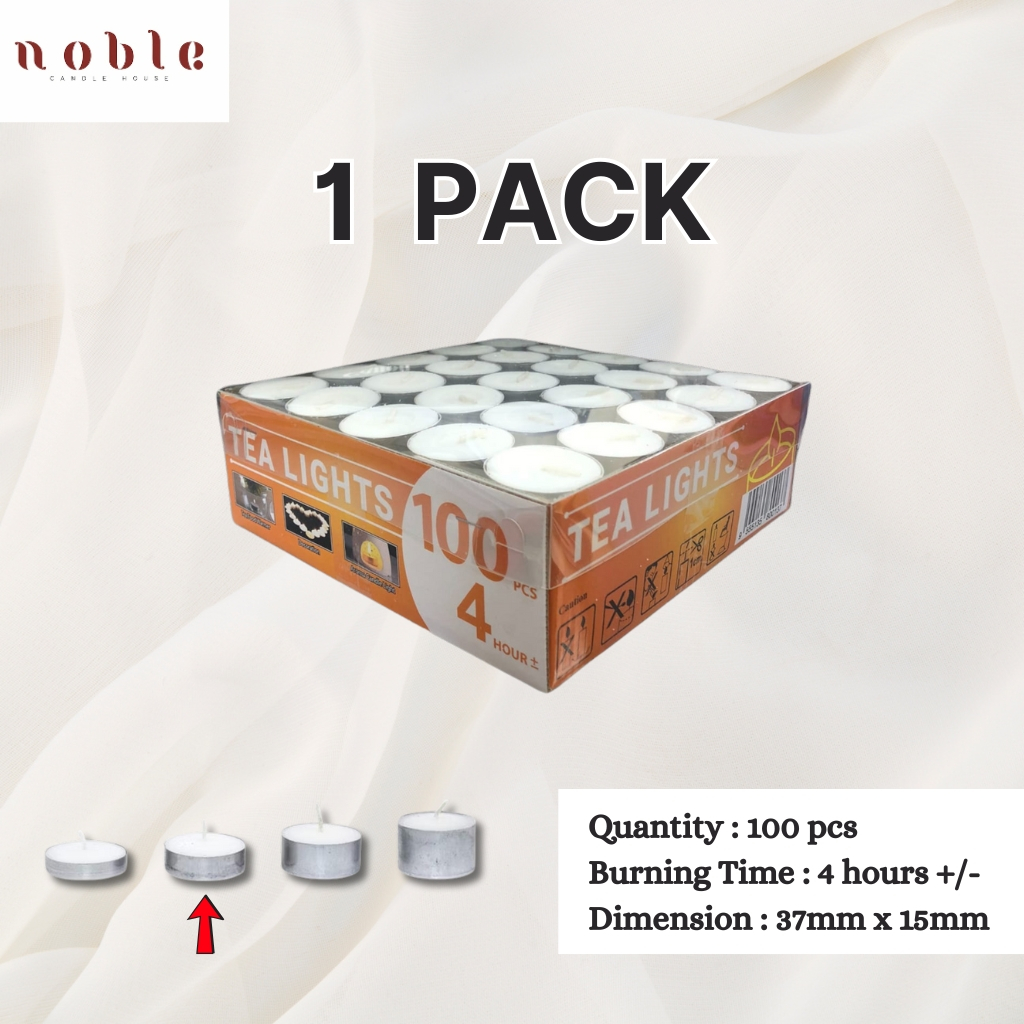 Piala Emas- Tealight Candle 100pcs/Tealight/Tea Light/Lilin 2Hrs/4Hrs/6Hrs/8Hrs