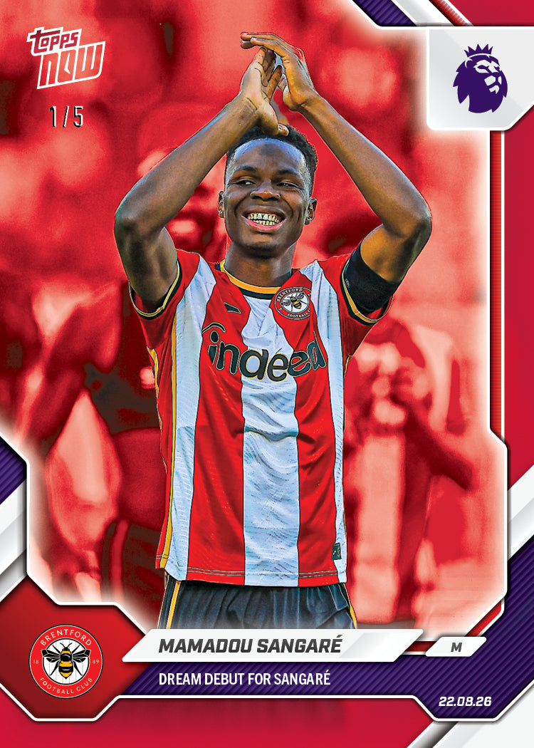 Mamadou Sangare - 2026/27 Premier League Topps NOW® #2 紀念卡【團購】