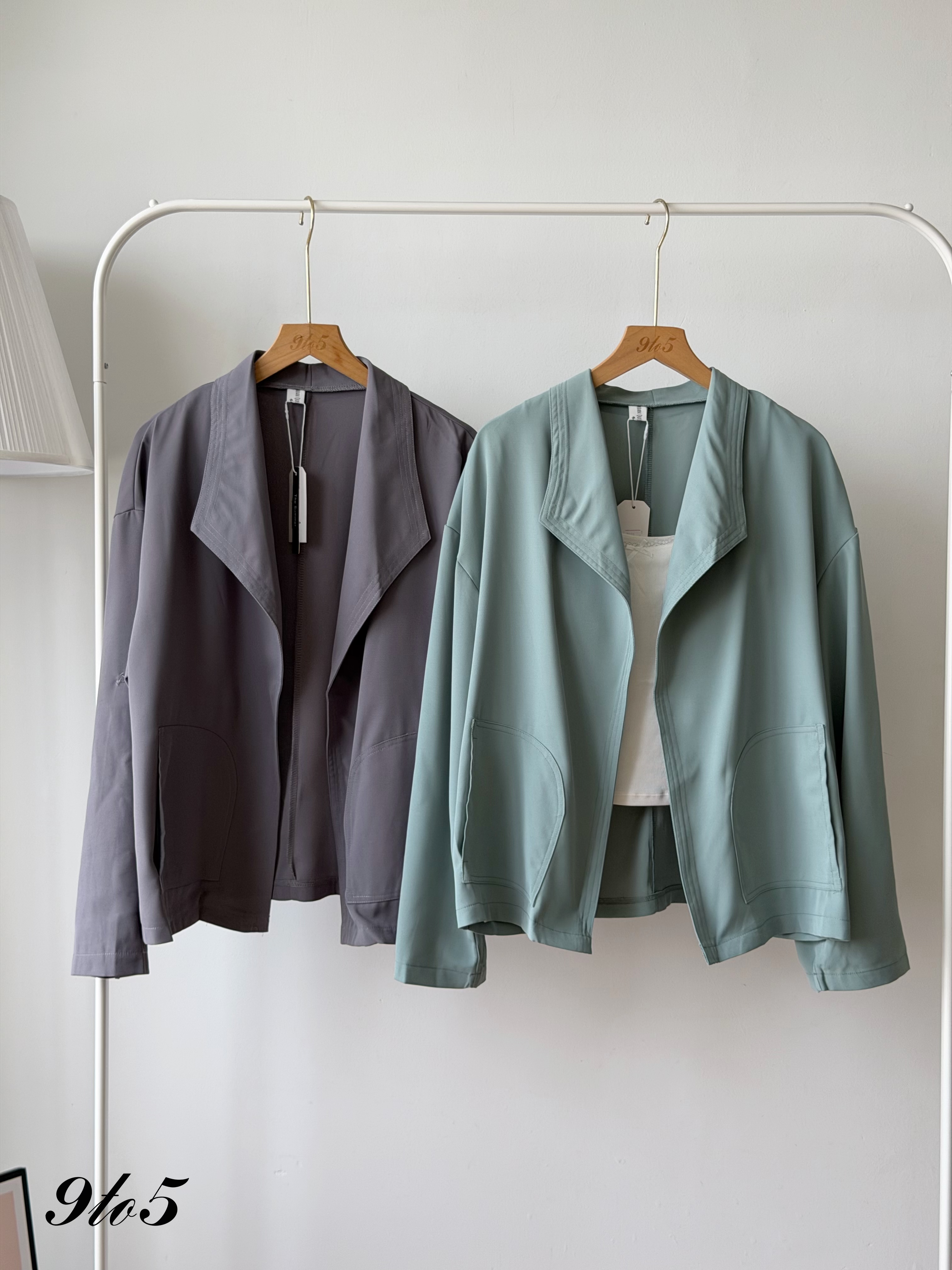 T4479 Long Sleeve Oversized Blazer - 4 Colors 
