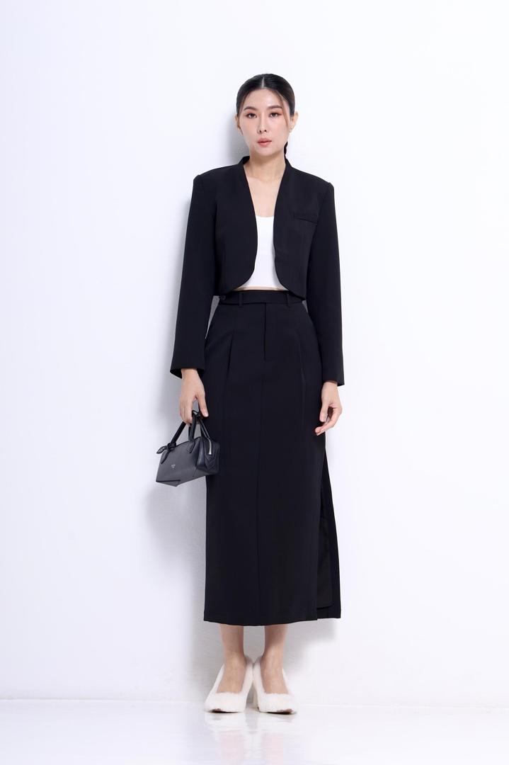 CS1381 Avery Tailored Column Skirt 