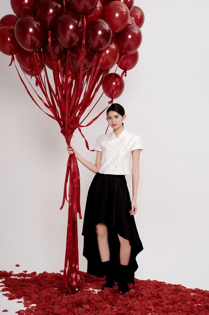 前短后长半裙 1402