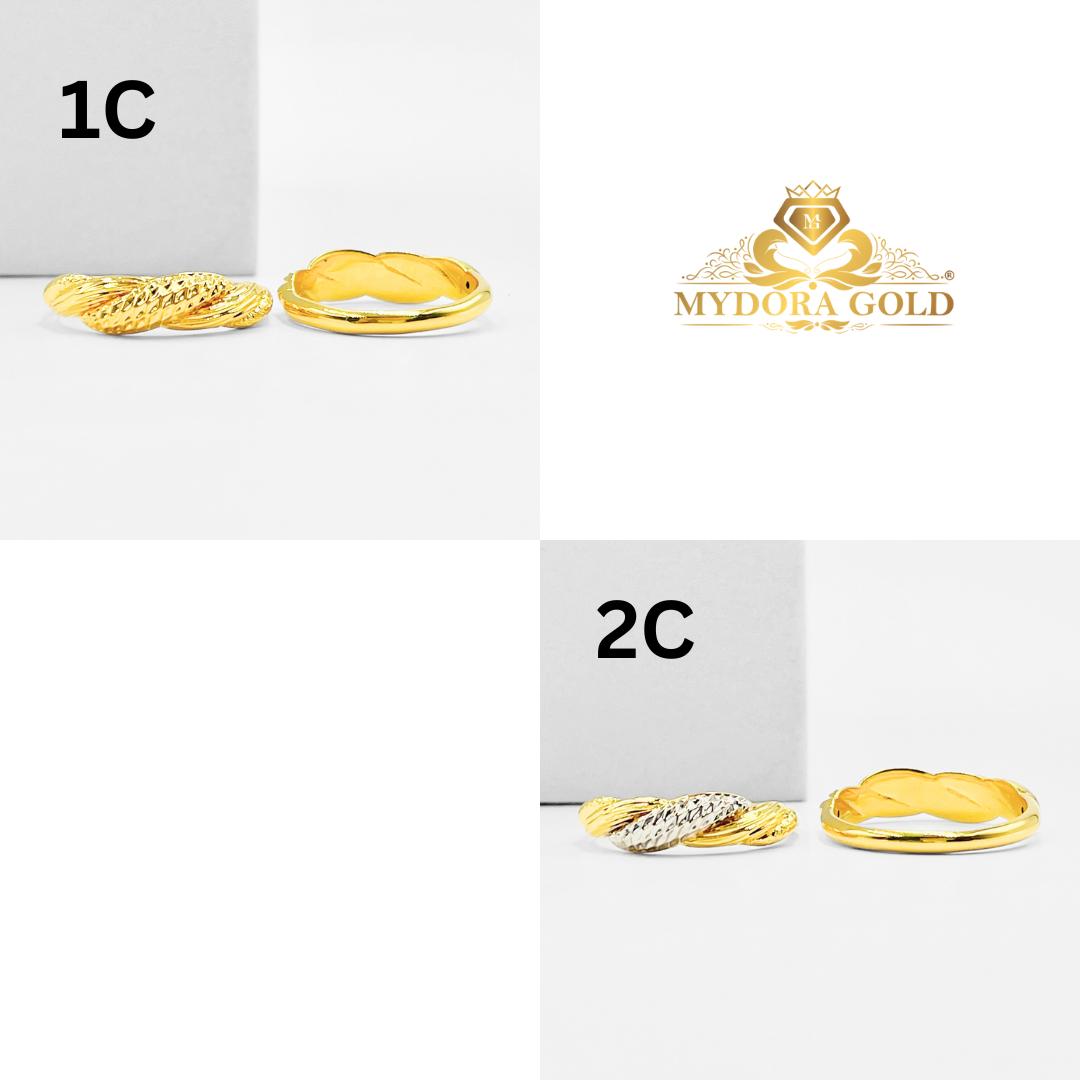 MYDORA Cincin Sunlit Twist (5G) l EMAS 916/22K
