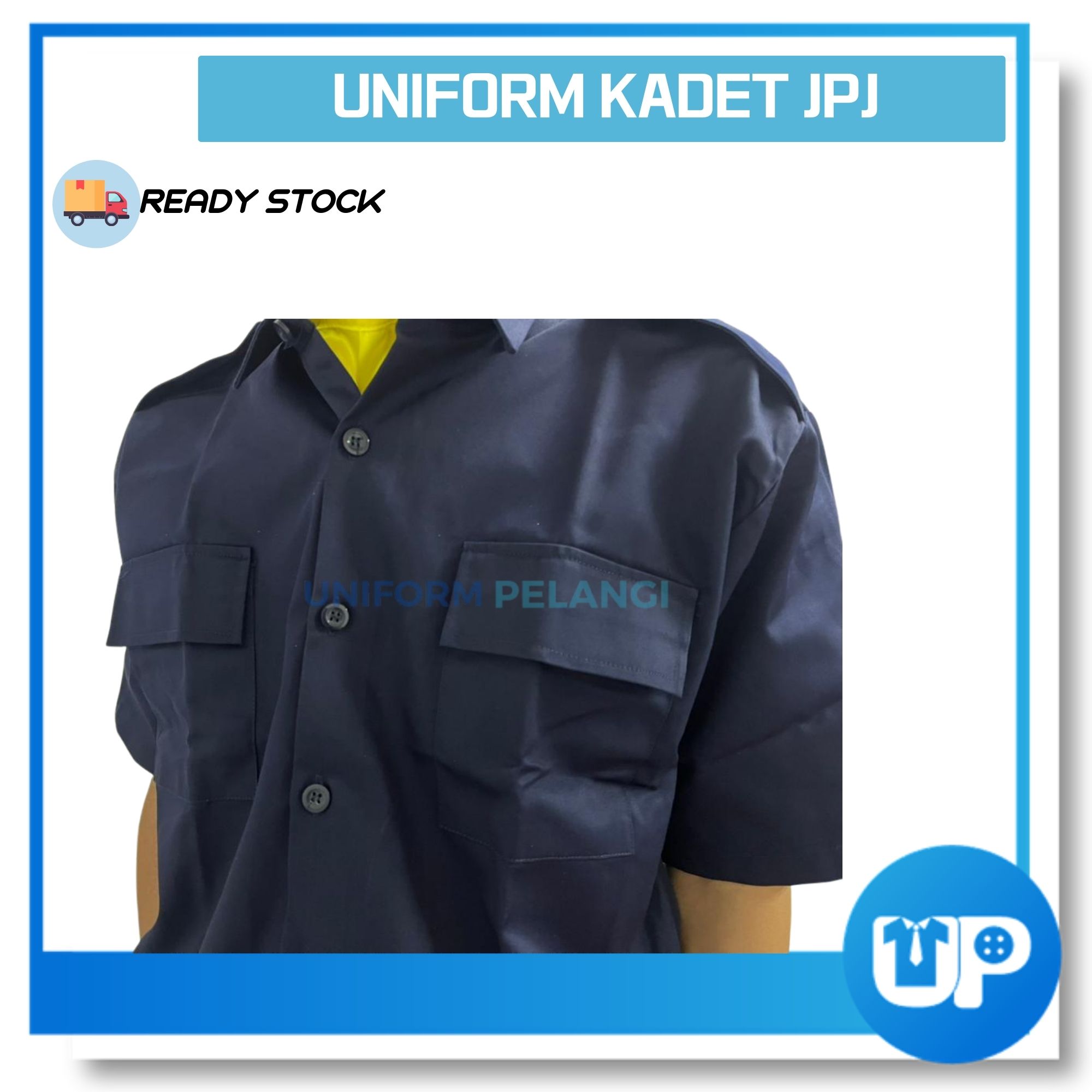Uniform Seragam Kadet JPJ Kemeja Lengan Pendek Kokurikulum Sekolah Persatuan Pakaian