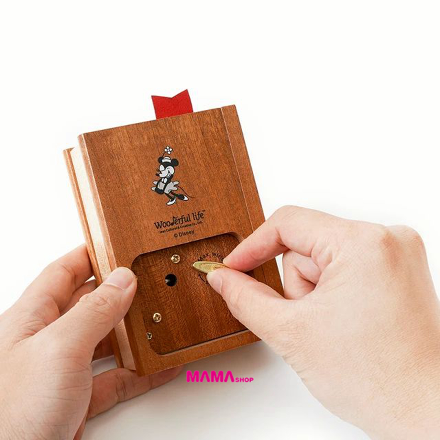 台灣直送迪士尼米奇典藏書造型音樂盒