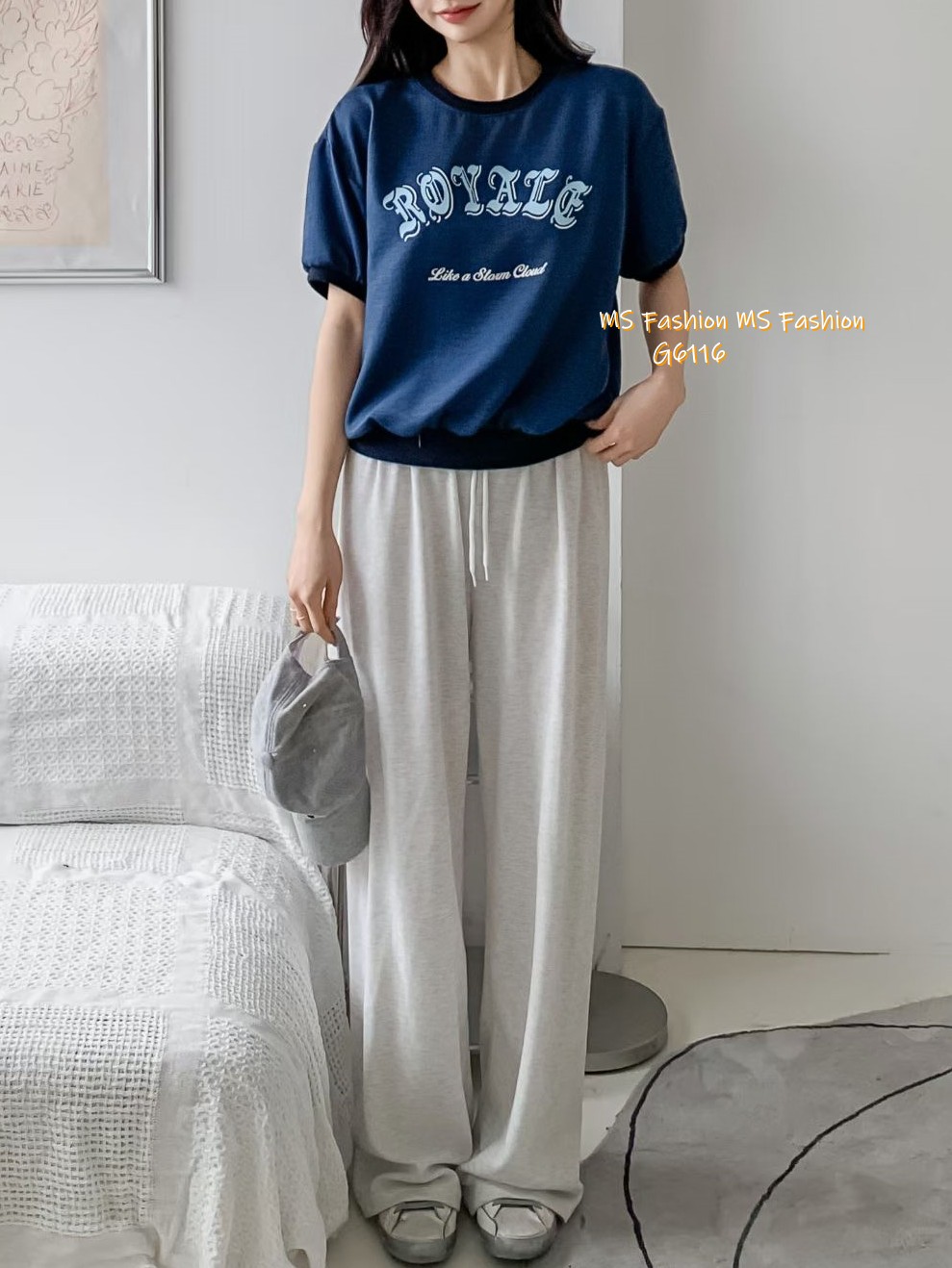 G6116 韓國🇰🇷拼邊字母top