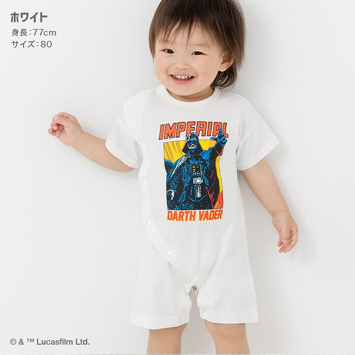 🇯🇵預訂 日本直送🇯🇵兩色Star Wars星球大戰黑武士印花短袖連身服