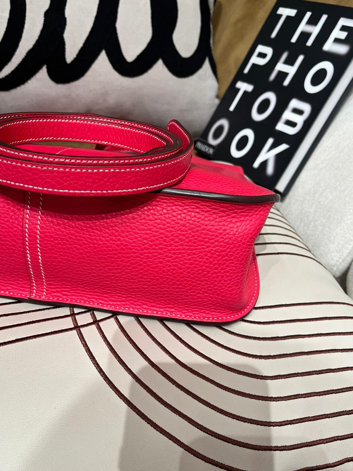 Hermes Halzan 31,STAMP D,ROSE EXTREME 100%Authentic ,98%new ✅防塵袋