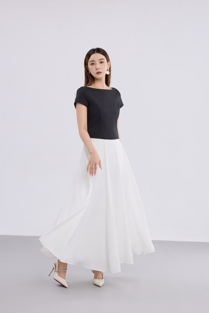12241347 Celeste Grace Maxi Flare Skirt
