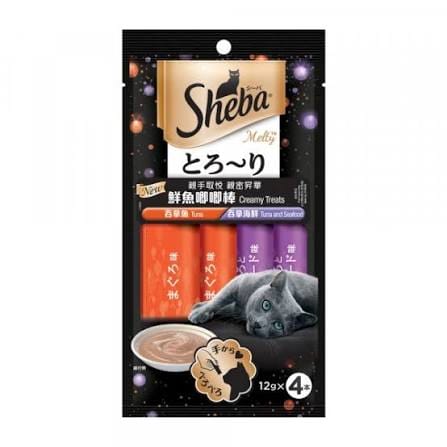 (現貨即取)Sheba Melty 鮮魚唧唧棒 貓咪零食 鮪魚海鮮口味 12gx4包