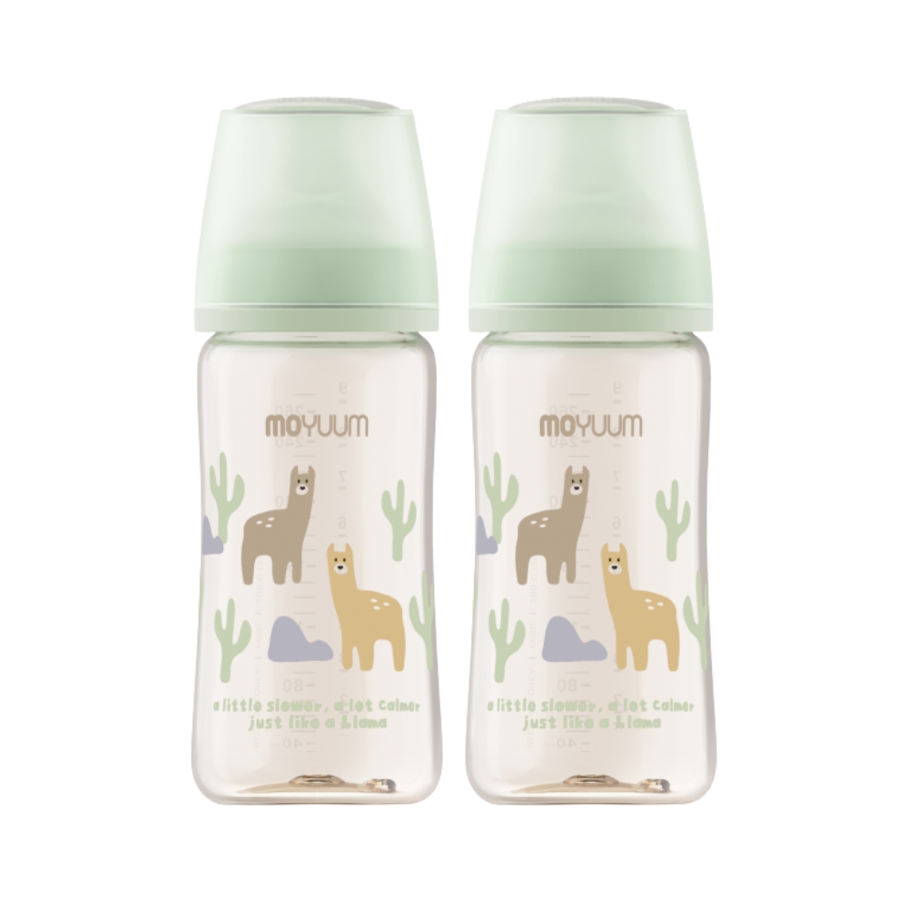 Moyuum - PPSU 寬口防漲氣奶瓶270ml(草泥馬) x2件_MY259_2