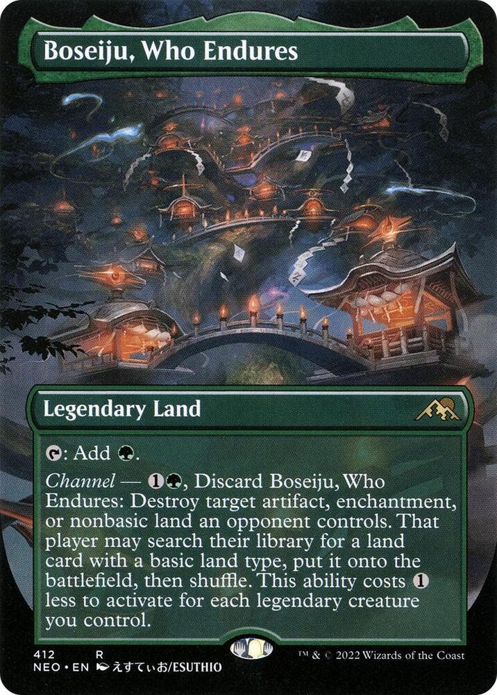 Boseiju, Who Endures (Borderless) - Kamigawa: Neon Dynasty (NEO)
